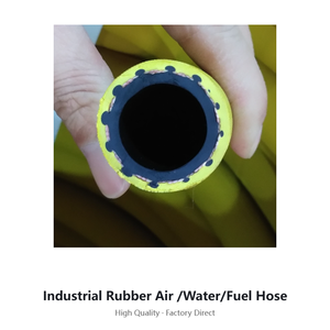 Tuyau flexible en caoutchouc <span class=keywords><strong>pour</strong></span> air et eau, NR SBR, tressé en polyester, 20 bars, tuyau industriel - Product Image 3