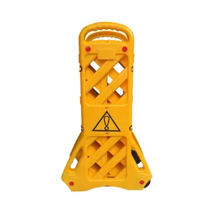 wet floor sign road plastic safety barrier extendable mobile folding warning barriers