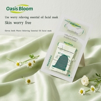 Masque en tissu hydratant et traitant contre l'acné à base de collagène, vitamine C, rétinol, acide salicylique et extraits végétaux