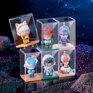 6 boîtes de présentation en plastique transparent à assembler soi-même pour l'organisation à domicile, <span class=keywords><strong>rangement</strong></span> de figurines, design moderne - Product Image 4