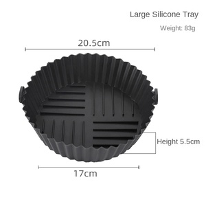 Xuanjuan Round Air Fryer Silicone Spatula-Dishwasher & Oven Safe Sustainable <b>Bakeware</b> for Kitchen Use - Product Image 3