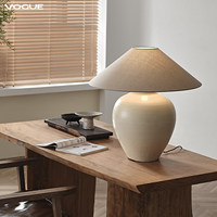 Lampe de table en céramique de style japonais, interrupteur à bouton-poussoir LED, design Wabi-sabi, pour salon, chambre à coucher, chevet, style homestay