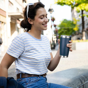 แก้วน้ำสแตนเลสสุญญากาศสองชั้น ขนาด 20 ออนซ์ ฝาปิดแม่เหล็ก ปลอดสาร BPA ป้องกันการรั่วซึม เหมาะสำหรับการตั้งแคมป์และกิจกรรมกลางแจ้ง - Product Image 6