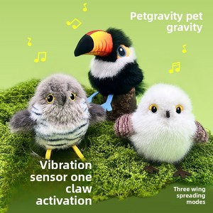 Juguete para Gatos con Vibración Inteligente, Peluche de Búho y Tucán, Varita con Movimiento Automático - Product Image 2