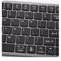 Clavier sans fil rechargeable à double mode directement de l'usine BT5.1+2.4G Conception antidérapante pour la compatibilité multi-systèmes