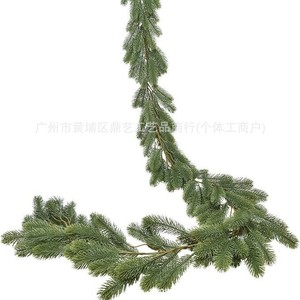 Guirnalda Decorativa Navideña Dingyi de Agujas de Pino Artificiales Verdes de 72 Hilos para Interiores y Exteriores, para Colgar en la Pared, Mesa, Barandilla de Escalera - Product Image 2