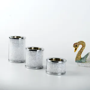 3pcs métal candélabres Suppliers-Ensemble bougeoirs haut de gamme en métal et autres bougeoirs, décoration pour la maison, porte-bougies