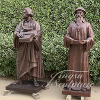 Usine professionnelle coulée laiton protestant sculpture bronze Martin Lutero statue