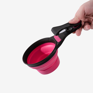 Cuchara Medidora Plegable de Silicona Ecológica para Comida de Perro, Impermeable, con Clip Sellador de Bolsas - Product Image 4