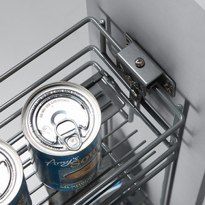 Unihopper Kitchen Cabinet Spice <b>Pull</b>-Out Basket Nano Dry Plating Easy Clean Drawer Style - Product Image 3