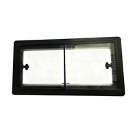 Fenêtre coulissante durable 800*500mm avec cadre extérieur en aluminium solide et cadre intérieur en ABS pour camping-cars campeurs remorques