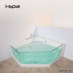 Bañera de Acrílico Moderna Tipo Lagoa con Función de Masaje, Forma de Diamante - Product Image 2