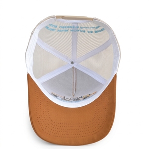 Casquette Trucker 5 Panneaux Personnalisée <span class=keywords><strong>de</strong></span> Haute Qualité pour Hommes, en Tissu Mesh avec Broderie 3D, Idéale pour les Activités <span class=keywords><strong>de</strong></span> Plein Air, la Plage et la Pêche - Product Image 4