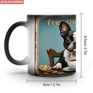 Frosted Black 11oz Ceramic Heat Activated Mug <b>Easter</b> Holiday Novelty <b>Cup</b> - Product Image 1