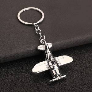 Porte-clés de luxe Y2K en forme d'avion 3D, modèle de drone, avion de chasse volant en métal, pour sac à dos d'enfants - Grande Vente - Product Image 3
