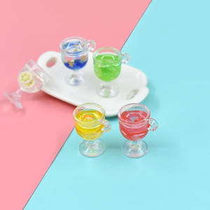 Colgantes de Resina con Forma de Mini Vaso de Bebida de Frutas de Colores Mezclados para Accesorios DIY, Pendientes y Llaveros - Product Image 6