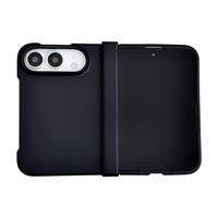 Coque mate Duo Pure-Color effet peau, protection intégrale de la charnière, antichoc, dos en PC pour appareil pliable