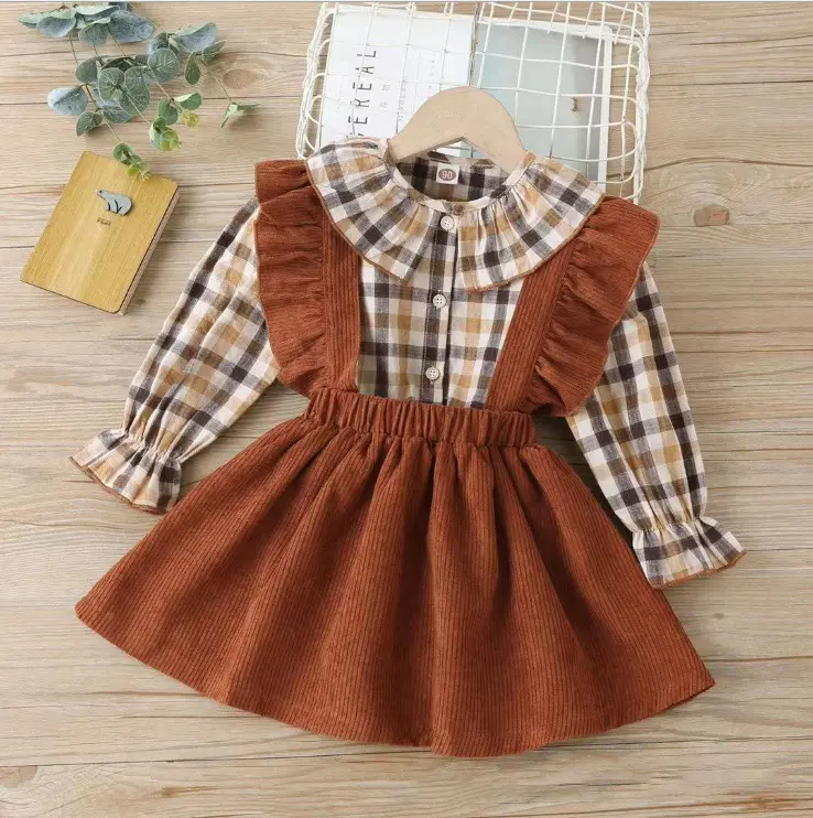 Leisure Wear Kid Fashion Clothes Child Wear Toddler Girl Clothes Preppy Style Girl Casual Clothing