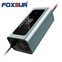 Chargeur de batterie intelligent FOXSUR FBC1206L 12V6A à impulsions 12V pour voiture et moto, coque en alliage d'aluminium