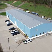 Entrepôt métallique préfabriqué pour le stockage de marchandises logistiques, centre de distribution à grande portée en structure acier