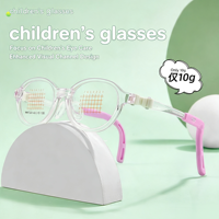 Monture de lunettes quotidienne en silicone durable et légère pour enfants, modèle MM7324, avec charnière élastique à mémoire de forme, nouveau style, sans pression sur le visage, pour EMS