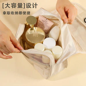 Travel Hanging Toiletry <b>Bag</b> Waterproof PVC <b>Large</b> Capacity Organizer With Hook For Bathroom <b>Storage</b> - Product Image 3