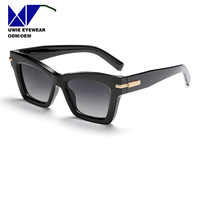 Lunettes de soleil œil de chat personnalisées OEM TR90 UV400 polarisées pour adultes unisexes, taille 53-20-143, fournisseur direct d'usine