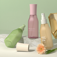 Flacon pulvérisateur carré transparent givré fantaisie pour brume hydratante cosmétique, sérum de soin et parfum