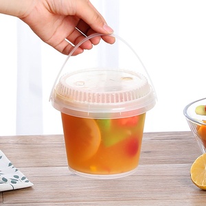 ถ้วยพลาสติกขนาดใหญ่พิเศษ 16 ออนซ์ 24 ออนซ์ 32 ออนซ์ สำหรับเครื่องดื่ม ชาผลไม้ น้ำผลไม้ ชานมไข่มุก พร้อมหูหิ้ว บรรจุภัณฑ์อาหารแบบนำกลับบ้าน รับทำโลโก้ตามสั่ง - Product Image 3