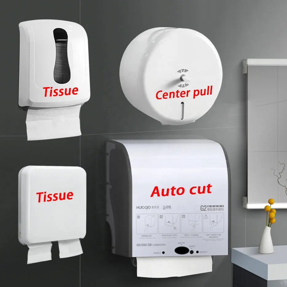 OEM Touchless Wall Mount Center Pull Automatic Electric Smart Hand Jumbo Roll Tissue Napkin Toilet Holder Paper Towel Dispenser