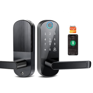 Tediton Kunci Pintu Pintar WIFI Aplikasi Tuya, Gagang Kunci Pintu Pintar Sidik Jari <span class=keywords><strong>Digital</strong></span> - Product Image 1