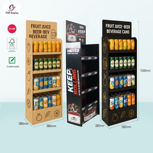 Supermarket Retail Drink <strong>Beer</strong> Bottled <strong>Display</strong> Stand Cardboard Pop up <strong>Display</strong> Stand Fruit Juice <strong>Beer</strong> Beverage Cans <strong>Display</strong> <strong>Rack</strong> - Product Image 1