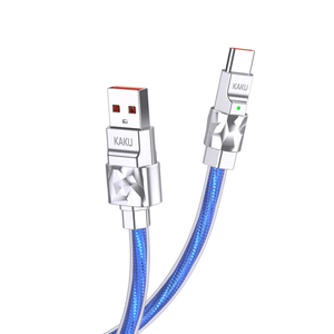 KAKU USB Type C <b>Cable</b> 1m 65W Blue Data Sync <b>Charging</b> <b>Cable</b> - Product Image 3