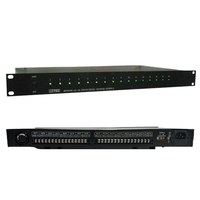 MiTEC Montaje en rack 12V 24V Fuentes de alimentación conmutadas 16 canales con función UPS Distribución de energía CCTV
