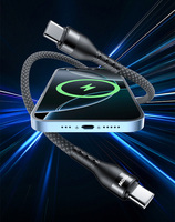Câble de charge magnétique pour iPhone, charge rapide 100W pour Samsung, câble de charge magnétique