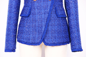 <span class=keywords><strong>BLAZER</strong></span> wol ramping untuk wanita, jaket setelan baru semua cocok, jaket wol pinggiran berumbai, atasan modis musim semi dan musim gugur untuk wanita - Product Image 5