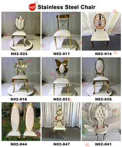 Wholesale SMOOTHSilver White Stainless Steel <b>Chair</b> for <b>Outdoor</b> Durable Restaurant Hotel Wedding Event Banquet Furniture - Product Image 5