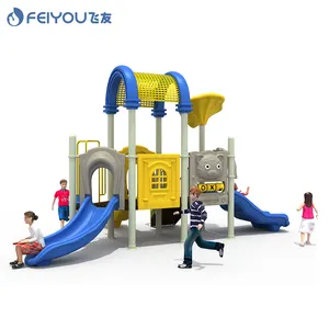 FEIYOU mainan taman bermain plastik anak-anak, mainan tempat bermain luar ruangan untuk anak-anak
