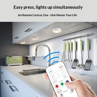 Luz Nocturna LED de 16 Colores, Material de PC, con Sensor Táctil, Cambio Rápido de Color, Control Remoto, Funciona con Batería, para Sala de Estar