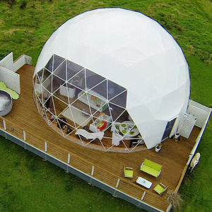 Carpa Domo Geodésica Moderna de Lujo de Fácil Instalación para Uso en Resorts al Aire Libre, Impermeable para Cuatro Estaciones, con Más de 3000 Colores y Logotipos Personalizables - Product Image 1