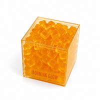 Boîtes à bonbons en plastique PS avec couvercles, transparentes, de qualité alimentaire, sans BPA, étanches, pour chocolats, vente en gros