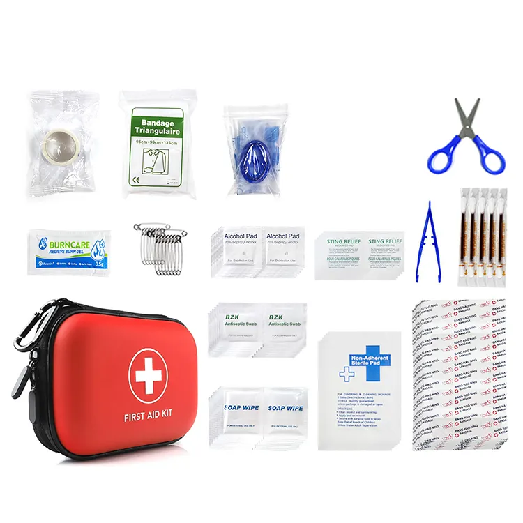 Factory customized solas cheap first aid utility eva oxford waterproof bag home emt first aid kit box case for kitchen