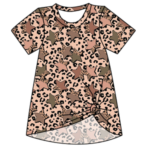 Nouvelle robe de nuit en tissu extensible en bambou à imprimé personnalisé à manches courtes pour adultes MooMoo - Product Image 6