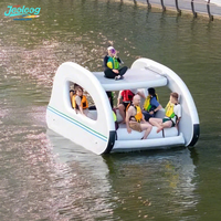 Bateau flottant électrique gonflable Jooloog, bateau-maison gonflable, yacht gonflable