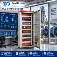 Kabinet Kontrol PLC, Kotak Kontrol Panel Listrik Logam, IP50, Ukuran Dapat Disesuaikan, Peralatan Distribusi Daya Industri