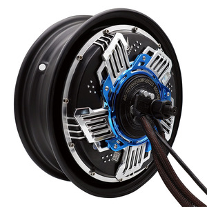 มอเตอร์ฮับไร้แปรงถ่าน DKYS ขนาด 12 นิ้ว รุ่น 35H2500W WP Speed Version 16 ขั้ว คู่  กันน้ำระดับ IP65 สำหรับมอเตอร์ไฟฟ้า 12'35H2500WP สีน้ำเงิน Qsmotor - Product Image 4