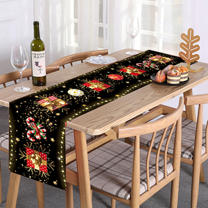 Chemins de Table en Coton Décoratifs Tissés Élégants Personnalisés pour Noël Halloween pour la Maison Hôtel Mariage Vacances Paramètres Disponibles - Product Image 6