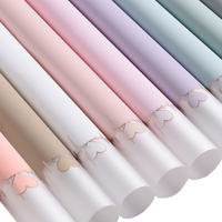 Conception personnalisée Décoration étanche coloré Corée fleur papier d'emballage fleur emballage