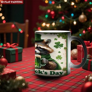 Mug en céramique noir givré de 11 oz pour sublimation, tasse activée par la chaleur pour Thanksgiving, approvisionnement en gros - Product Image 2