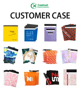 Zgcx bolsas de embalagem para mailer, padrão floral, cor completa, grande, laranja, roupas fofas personalizadas, poly mailers